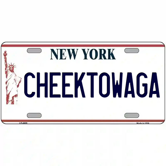 Cheektowaga New York Statue of Liberty Metal Sign