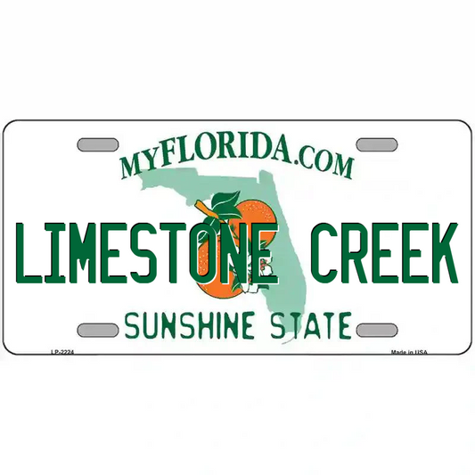 Limestone Creek Florida Metal Sign