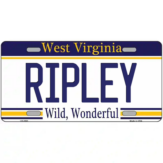 Ripley West Virginia Metal Sign