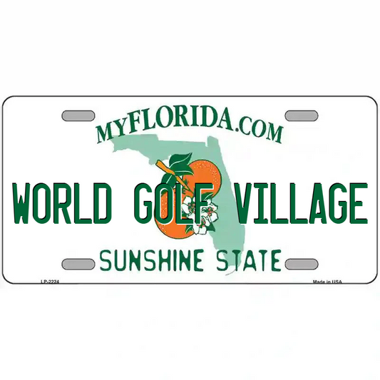 World Golf Village Florida Metal Sign
