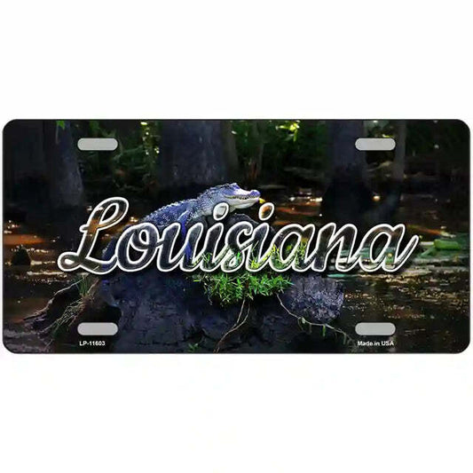 Louisiana Alligator Swamp Metal Sign