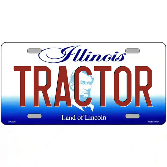 Tractor Illinois Metal Sign