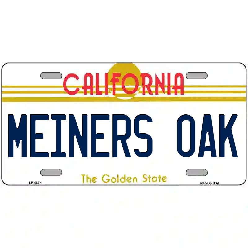 Meiners Oak California Metal Sign