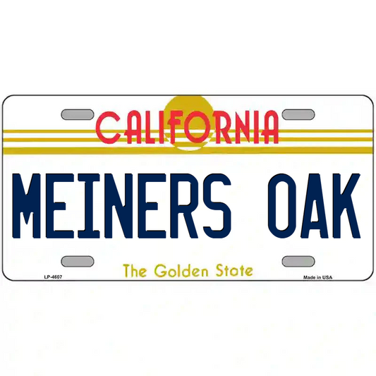Meiners Oak California Metal Sign