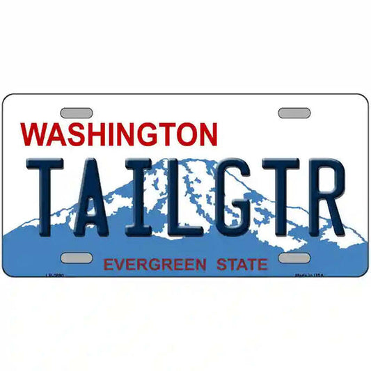 Tailgater Washington Metal Sign