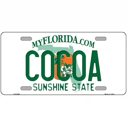 Cocoa Florida Metal Sign