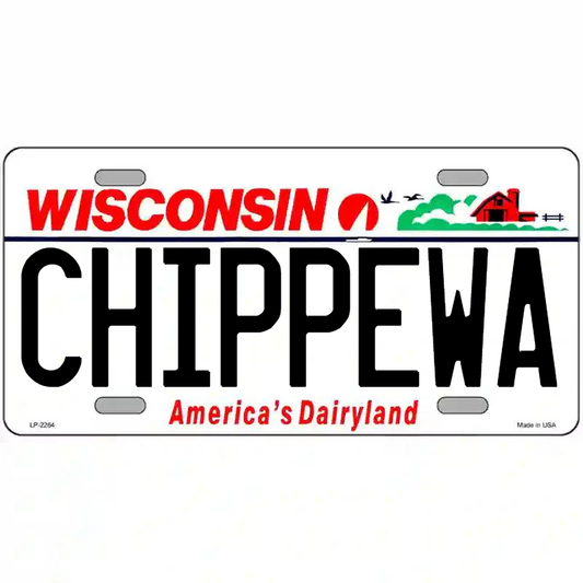 Chippewa Wisconsin Metal Sign