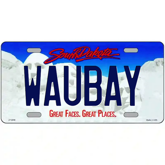 Waubay South Dakota Metal Sign