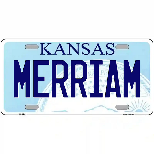Merriam Kansas Metal Sign