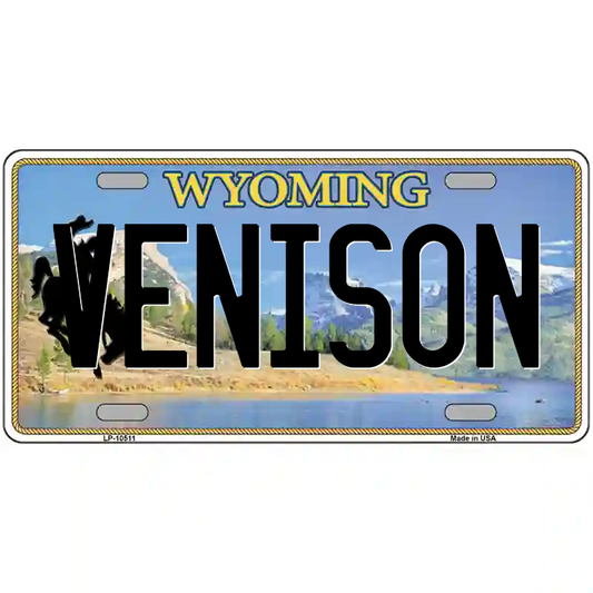 Venison Wyoming Metal Sign
