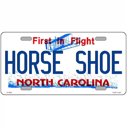 Horse Shoe North Carolina Metal Sign