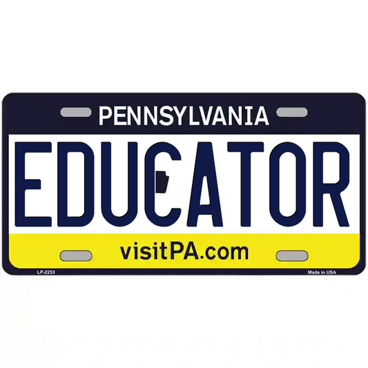 Educator Pennsylvania Metal Sign