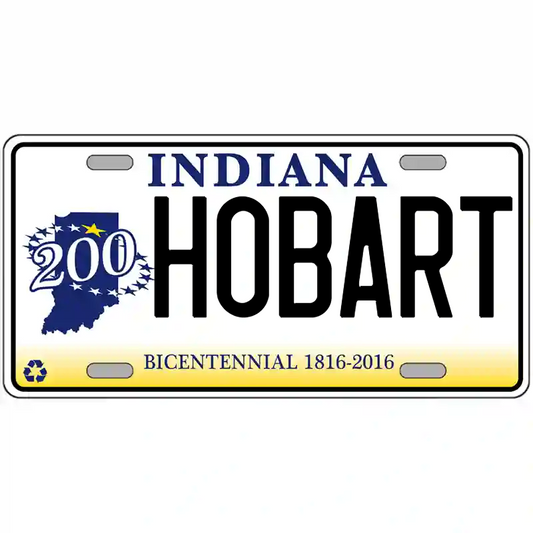 Hobart Indiana Bicentennial Metal Sign