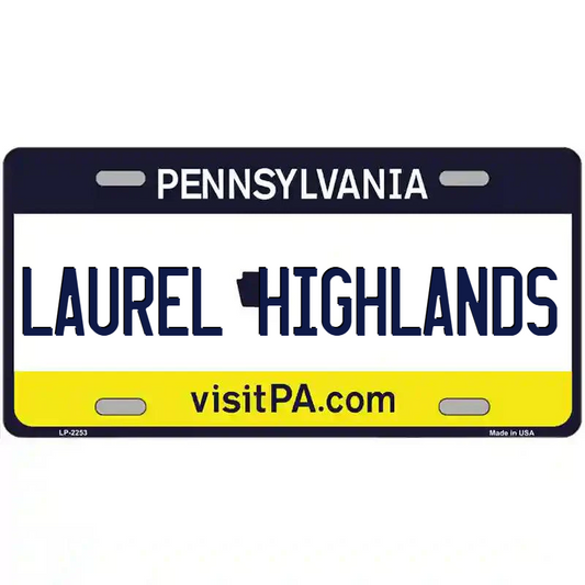 Laurel Highlands Pennsylvania Metal Sign