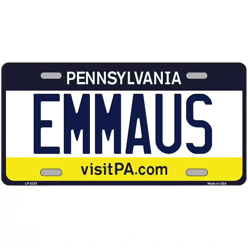 Emmaus Pennsylvania Metal Sign