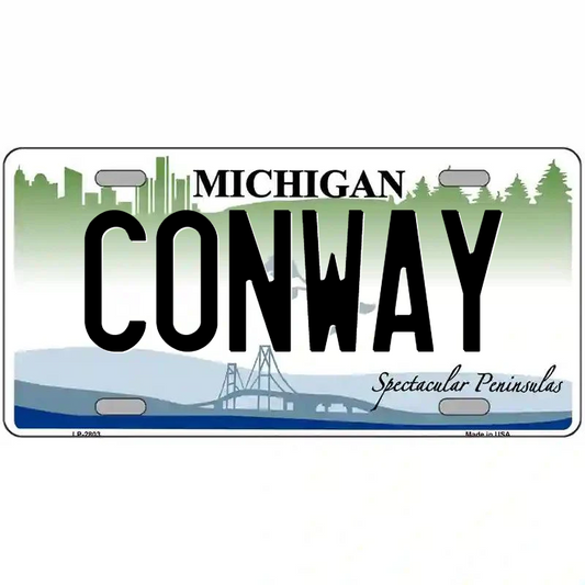 Conway Michigan Metal Sign