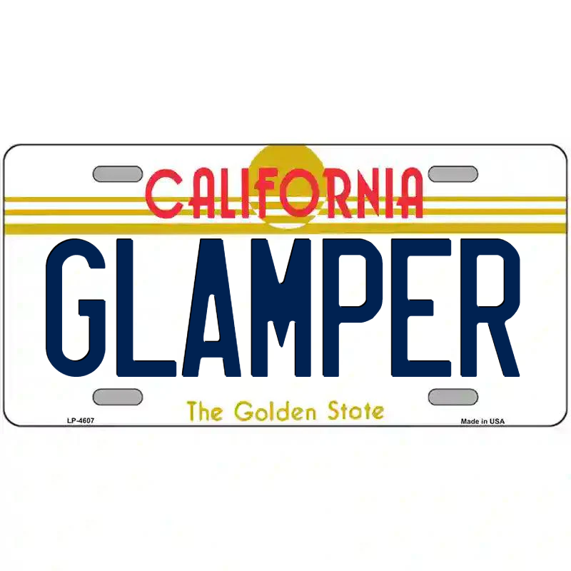 Glamper California Metal Sign
