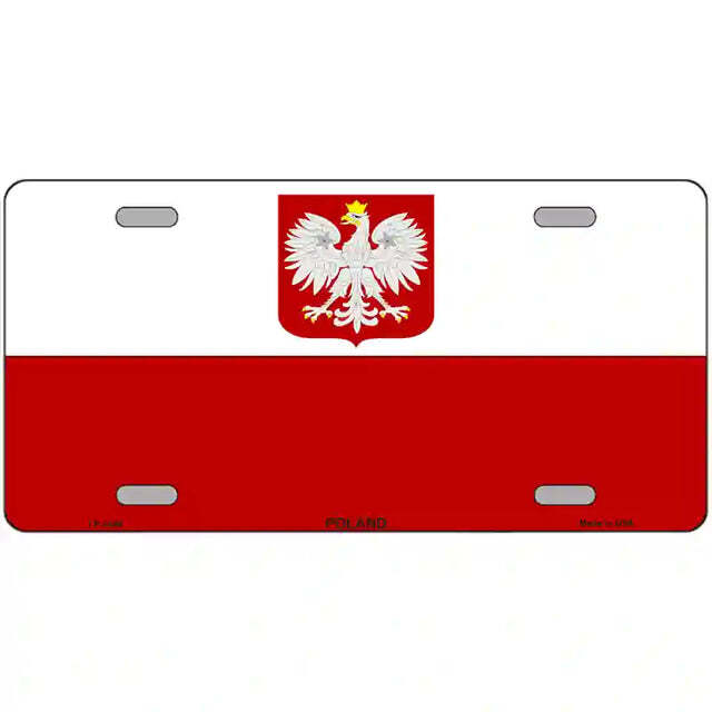 Poland Eagle Flag Metal Sign