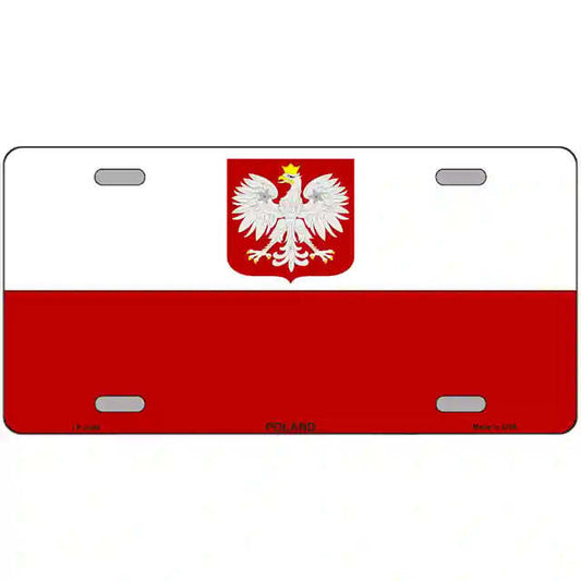 Poland Eagle Flag Metal Sign