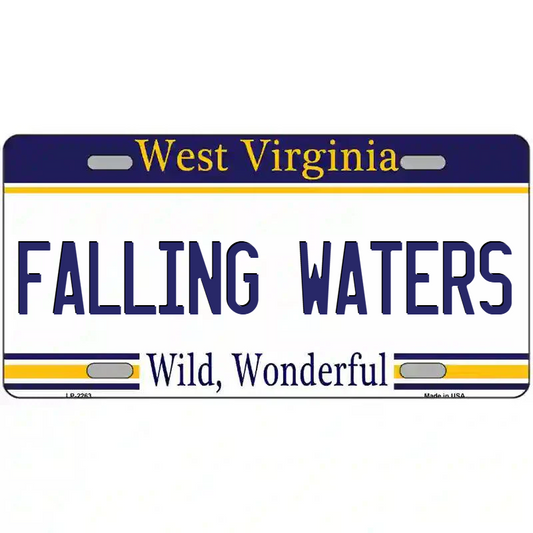 Falling Waters West Virginia Metal Sign