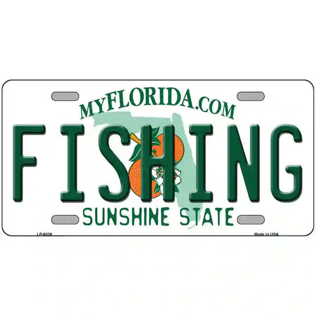 Fishing Florida Metal Sign