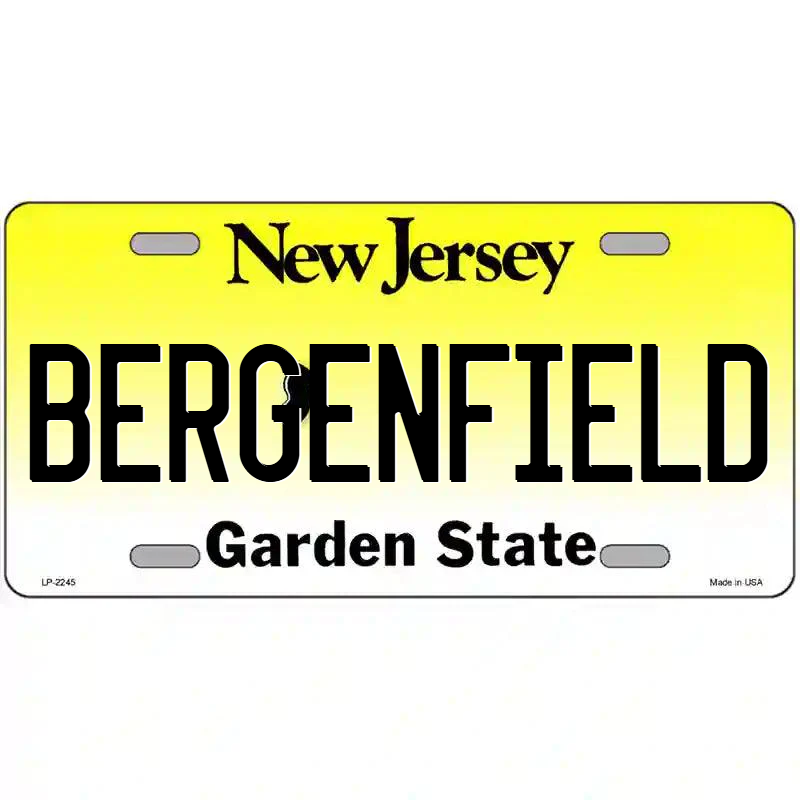 Bergenfield New Jersey Metal Sign