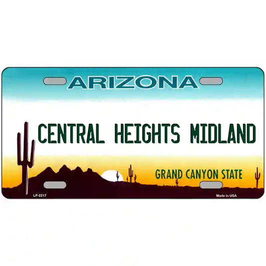 Central Heights-Midland Arizona Metal Sign