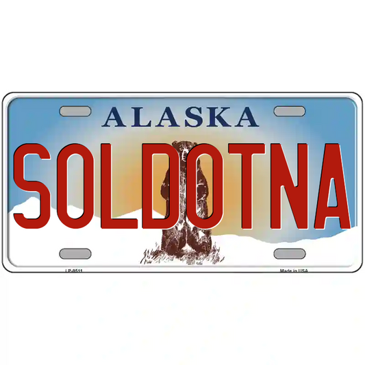 Soldotna Alaska Metal Sign