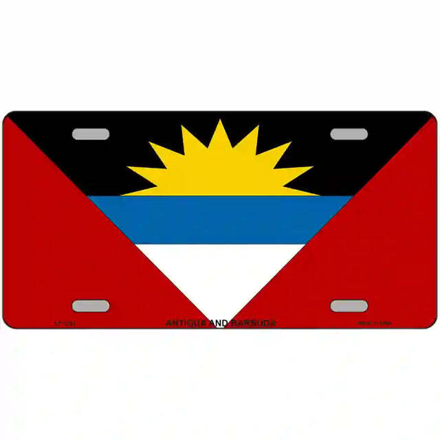 Antigua and Barbuda Flag Metal Sign