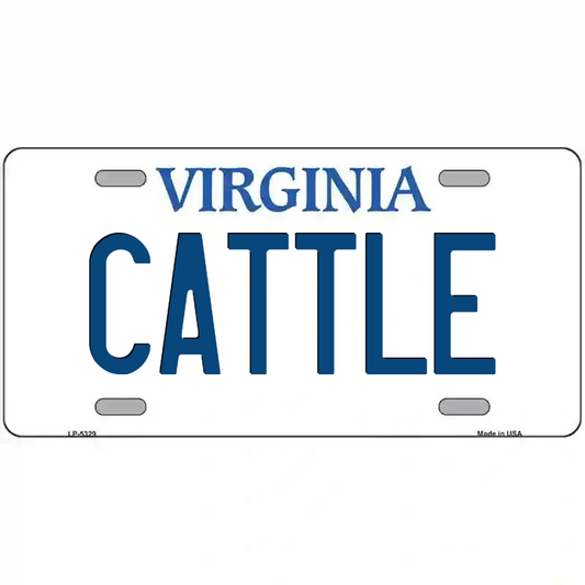 Cattle Virginia Metal Sign