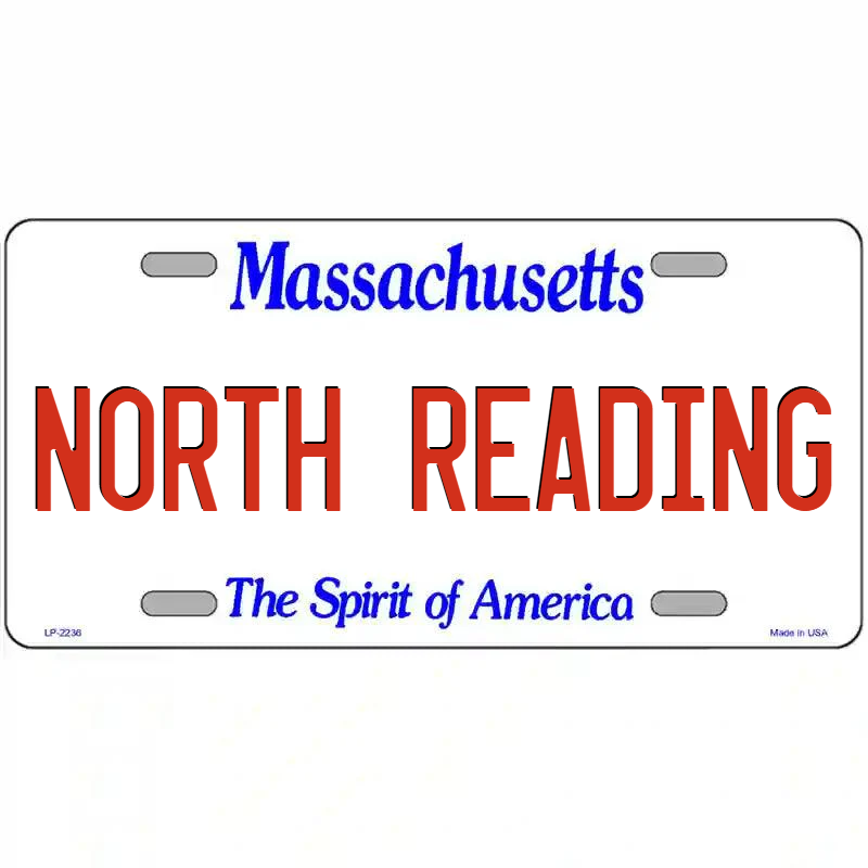 North Reading Massachusetts Metal Sign