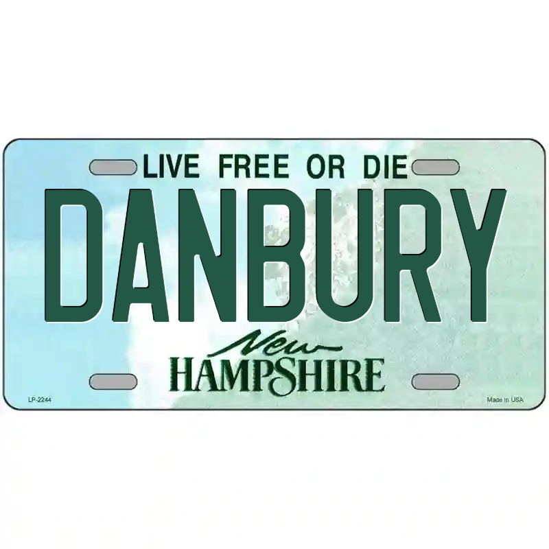 Danbury New Hampshire Metal Sign