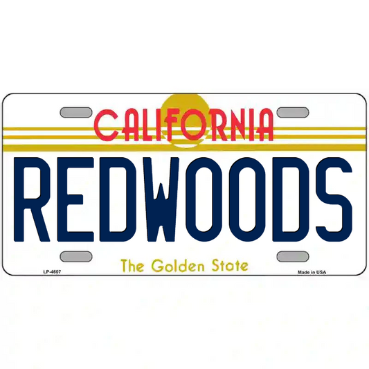 Redwoods California Metal Sign