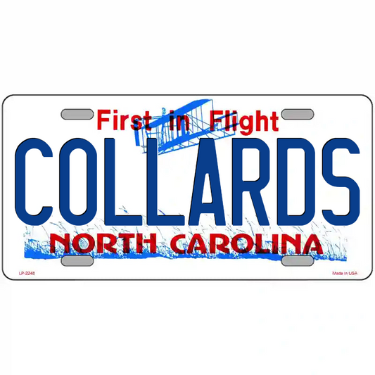 Collards North Carolina Metal Sign