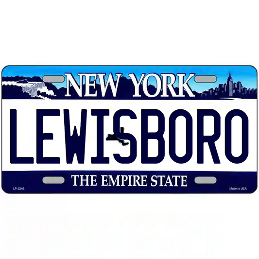 Lewisboro New York Blue Metal Sign