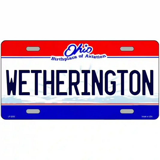 Wetherington Ohio Metal Sign
