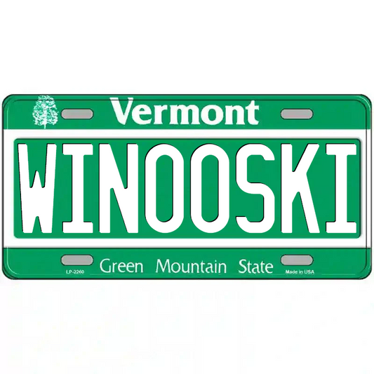 Winooski Vermont Metal Sign