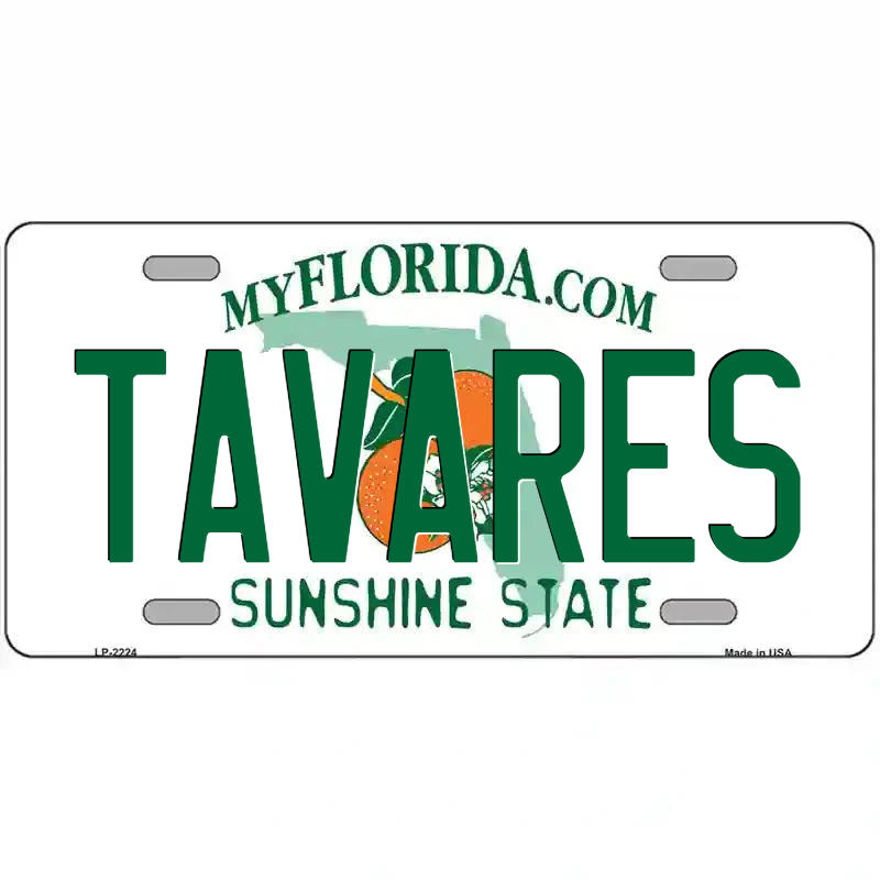 Tavares Florida Metal Sign
