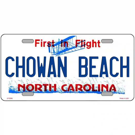 Chowan Beach North Carolina Metal Sign