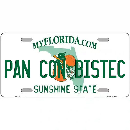 Pan con Bistec Florida Metal Sign
