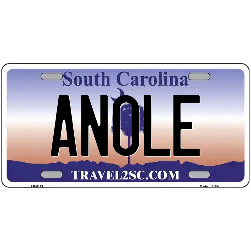 Anole South Carolina Metal Sign