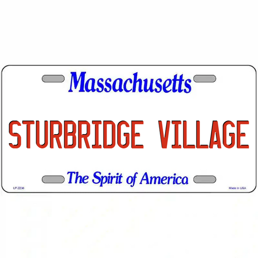 Sturbridge Village Massachusetts Metal Sign