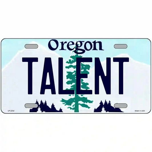 Talent Oregon Metal Sign