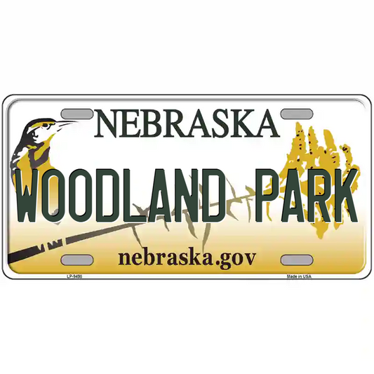 Woodland Park Nebraska Metal Sign