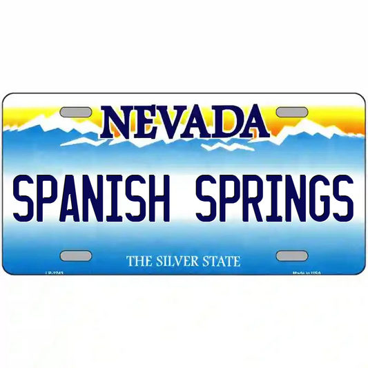 Spanish Springs Nevada Metal Sign