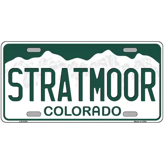 Stratmoor Colorado Metal Sign