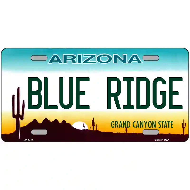 Blue Ridge Arizona Metal Sign