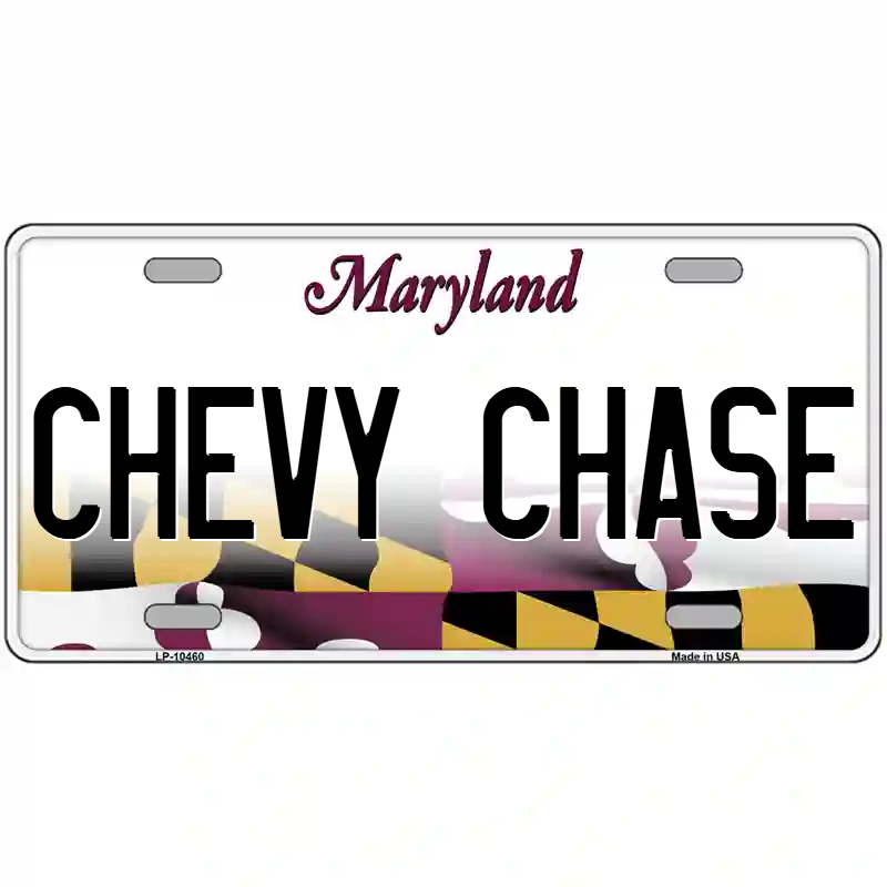Chevy Chase Maryland Metal Sign