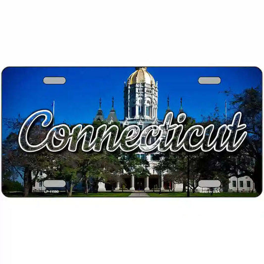 Connecticut State Capital Building Metal Sign