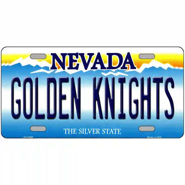 Golden Knights Nevada Metal Sign